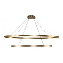 Kuzco Lighting Inc CH79253-BG - Ovale 2 Layer Brushed Gold LED Chandelier