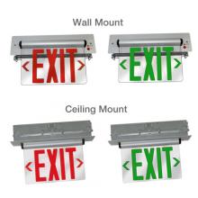 Elco Lighting EDGREC1R - Recessed LED Edge Lit Exit Sign