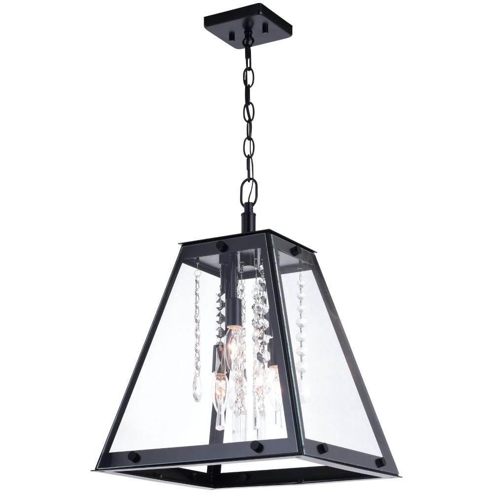 Tremont 15 in. W 4 Light Pendant Matte Black