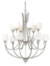 Vaxcel International H0129 - Grafton 12L Chandelier Satin Nickel