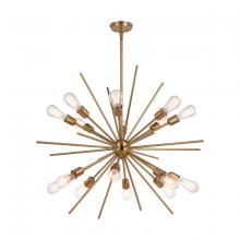 Vaxcel International P0344 - Estelle 36 in. 16 Light Pendant Natural Brass