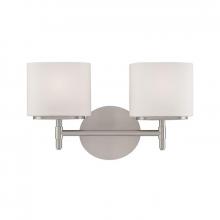 Hudson Valley 8902-SN - 2 LIGHT BATH BRACKET