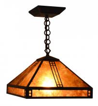 Arroyo Craftsman PH-12F-BZ - 12" prairie pendant