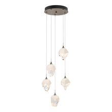 Hubbardton Forge 131137-SKT-LONG-05-WP0754 - Chrysalis 5-Light Small Crystal Pendant