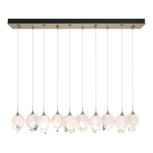 Hubbardton Forge 131143-SKT-LONG-84-WP0754 - Chrysalis 10-Light Small Crystal Pendant