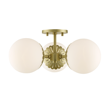 Mitzi by Hudson Valley Lighting H193603-AGB - Paige Semi Flush