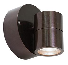 1 Light Outdoor Wall Mount Spotlight