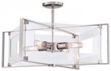 Minka George Kovacs P1403-613 - 4 LIGHT SEMI FLUSH (CONVERTIBLE TO PENDANT)