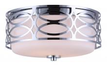 Canarm IFM173B12CH - Drake 2 Light Flush Mount, Chrome Finish