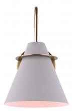 Canarm IVL1076A01MGG - Talia 1 Light Vanity, Gold Finish