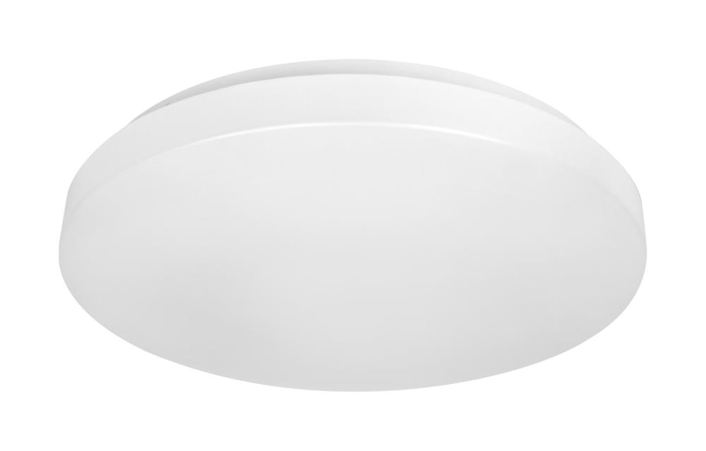 14 inch; Acrylic Round; Flush Mounted; LED Light Fixture; CCT Selectable; White Finish; 120V