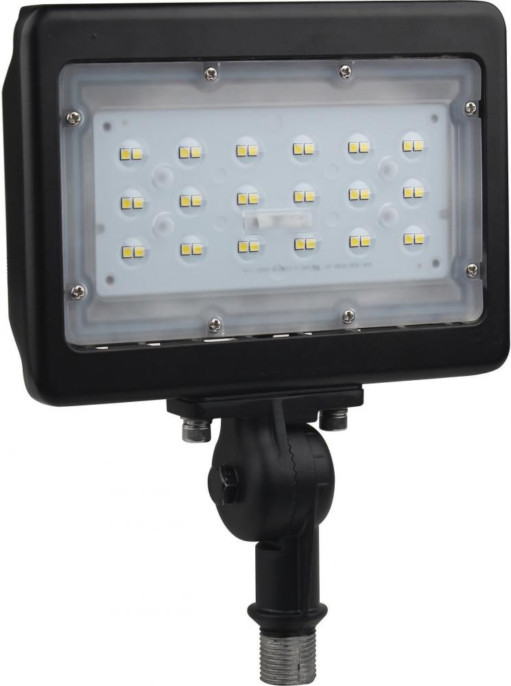 LED Medium Flood Light; 30W; 5000K; Bronze Finish; 100V-277V; Dimmable