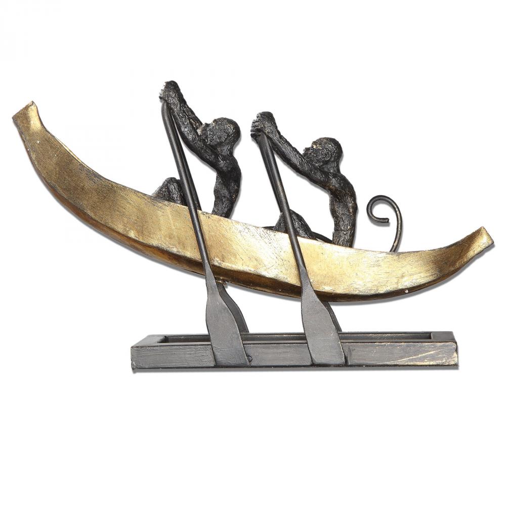 Uttermost Monkey Boat Sculpture