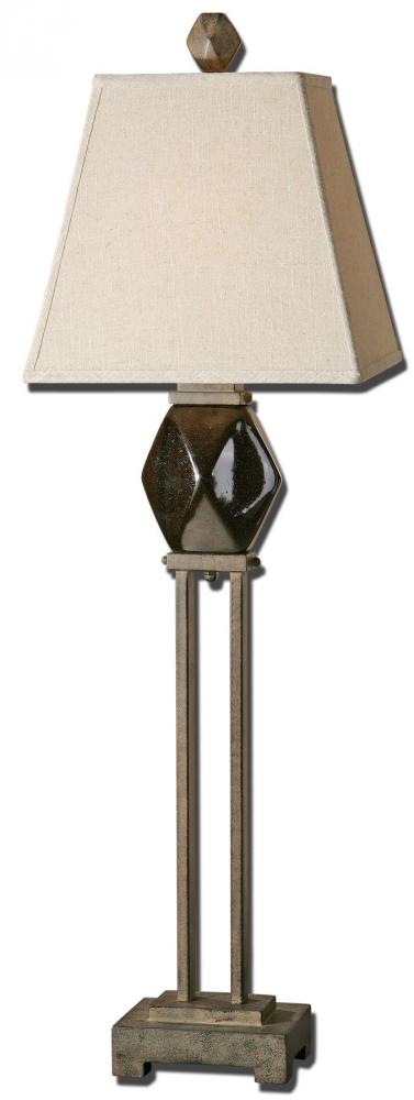 One Light Bronze Table Lamp