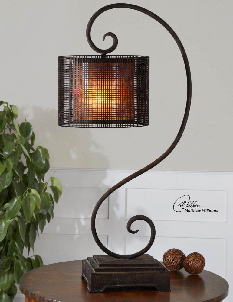 Uttermost Dalou Scroll Lantern Table Lamp