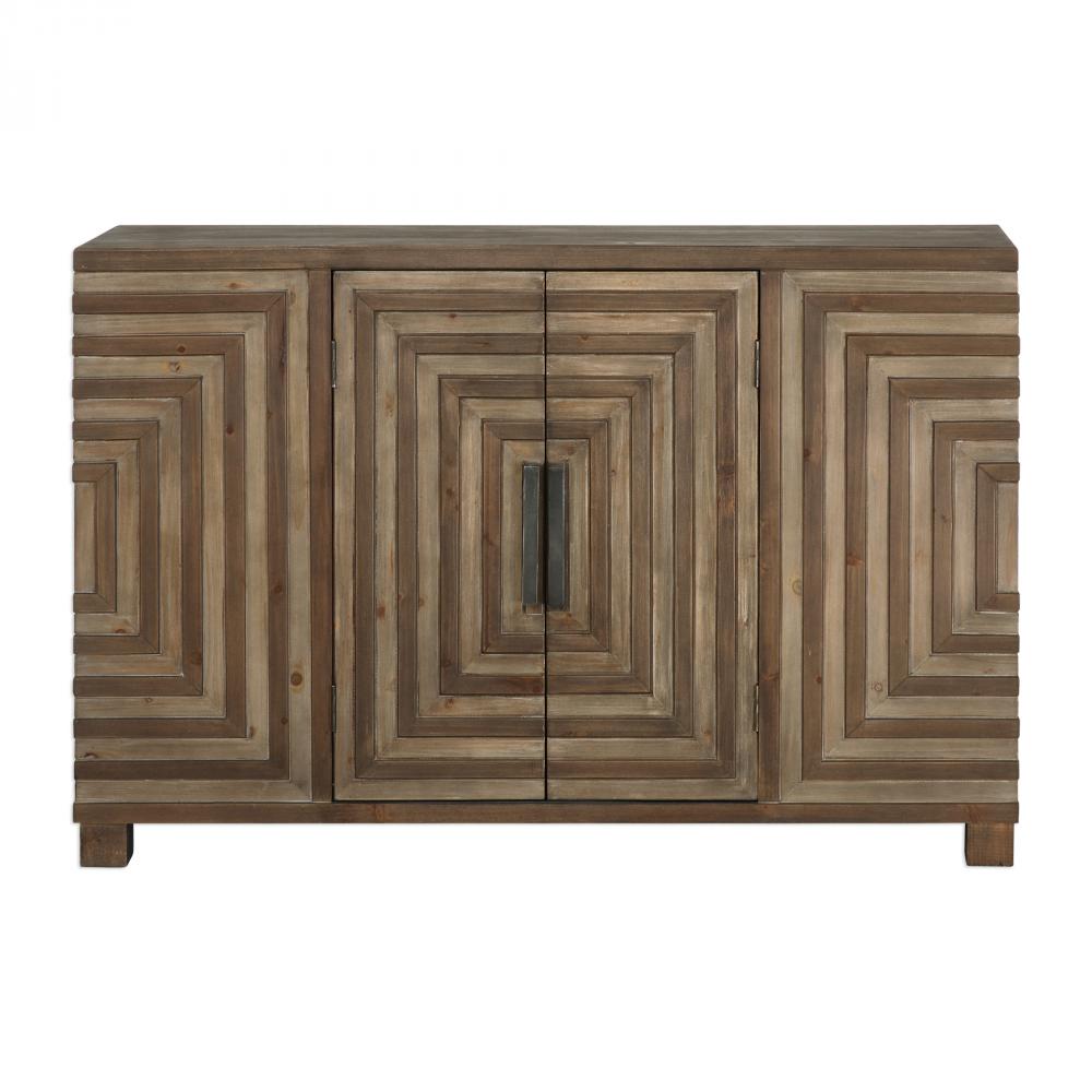 Layton Geometric Console Cabinet