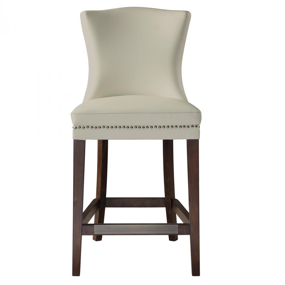 Dariela White Counter Stool