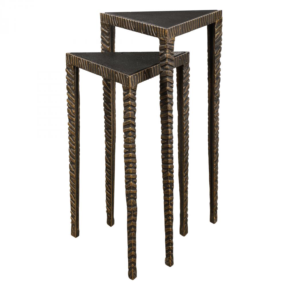 Samiria Triangular Accent Tables, S/2