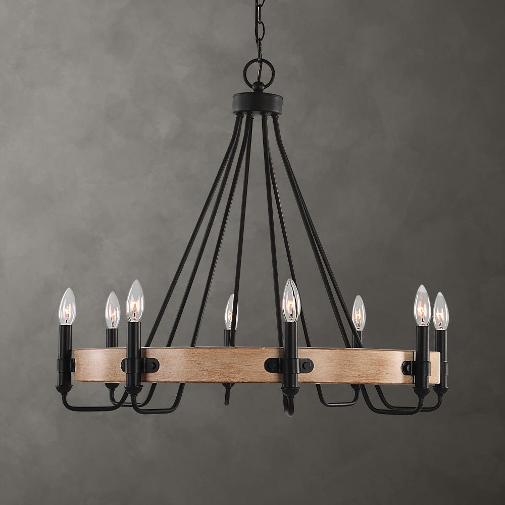 Uttermost Deschutes 8 Light Farmhouse Chandelier