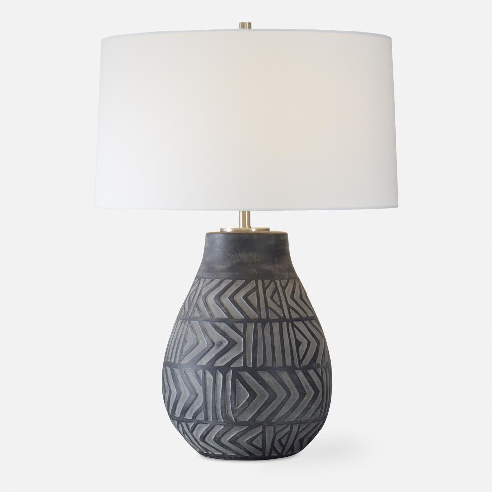 Natchez Charcoal Table Lamp