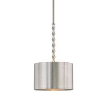 Uttermost 22131 - Uttermost Tori 1 Light Brushed Nickel Drum Pendant