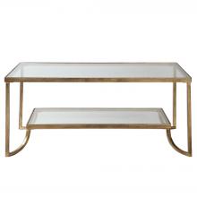 Uttermost 24540 - Katina Gold Leaf Coffee Table