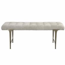 Uttermost 23765 - Imperial Upholstered Gray Bench