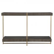 Uttermost 22972 - Taja Modern Brass / Wood Console Table