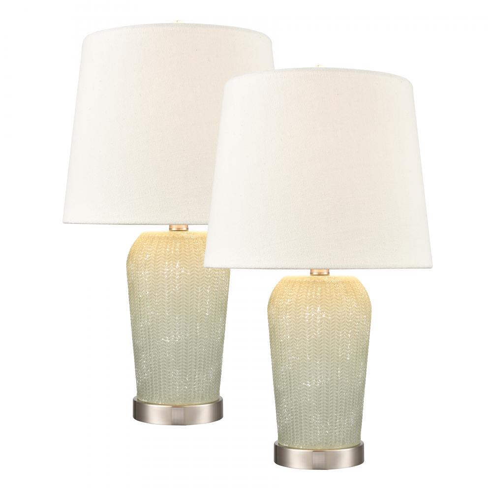 Prosper 21'' High 1-Light Table Lamp - Set of 2 Salted Seafoam