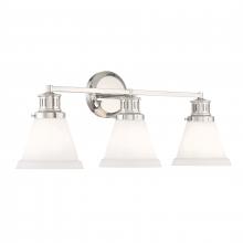 ELK Home 2403-PN-MO - Alden 26'' Wide 3-Light Vanity Light - Polished Nickel, Matte Opal