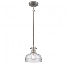 ELK Home 67905/1 - Orinoco 8'' Wide 1-Light Mini Pendant - Weathered Zinc