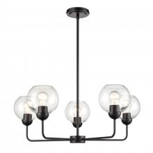 ELK Home CN280526 - Boman 28'' Wide 5-Light Chandelier - Matte Black